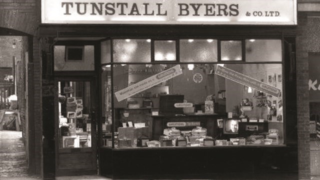 It all started with a small radio and television shop It all started with a small radio and television shop