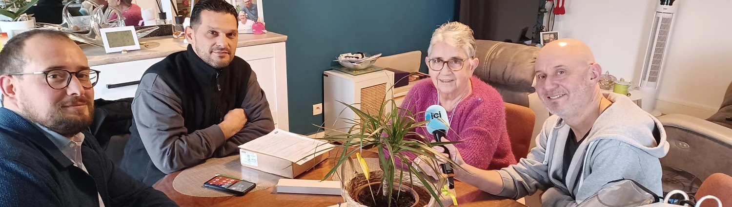 Tunstall Bienvenue chez Yvette connectée à un système de téléassistance à Dijon